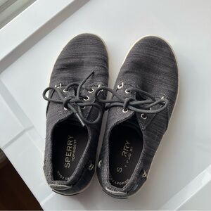 Sperry Charcoal Woven 2M Kid’s Sneakers